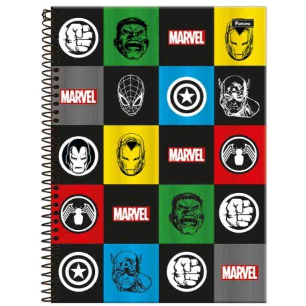 CADERNO C.D. 1X1 KBOM MARVEL COMICS